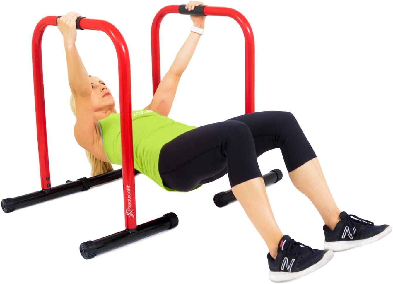 ProsourceFit Power Tower Pull Up Bar Station Workout Dip Station for Home Gym Strength Training Workout
