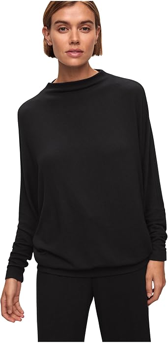 Eberjey Womens Cozy Time Mock Neck Pullover