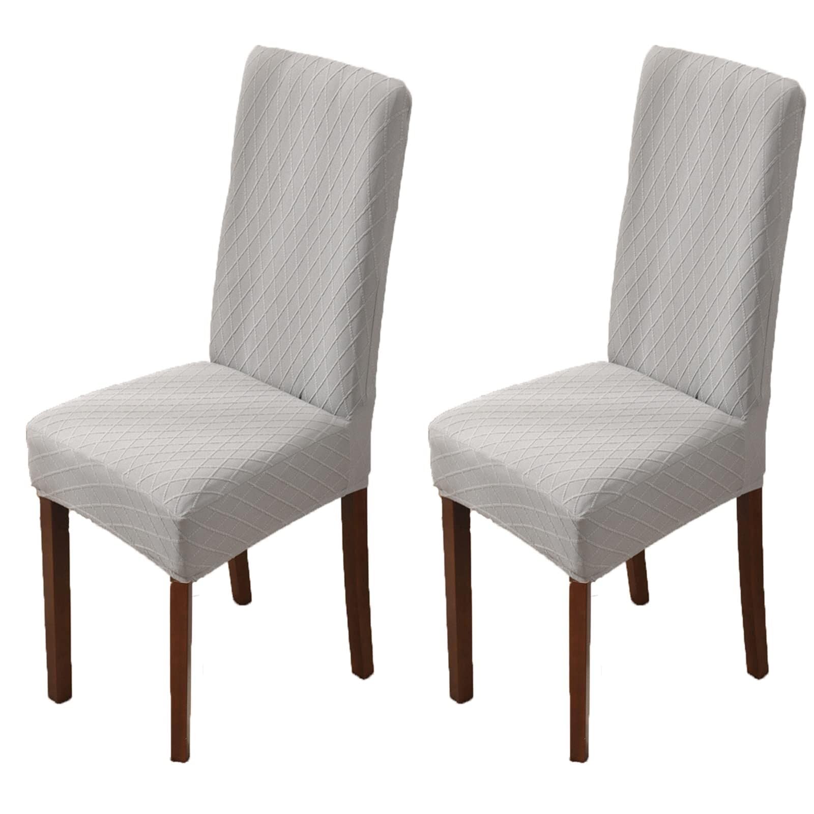 NMVAWIPT Stretch Parsons Dining Chair Covers, Removable Washable Elastic Slipcovers, For Restaurant, Hotel, Ceremony(34#,2pcs)