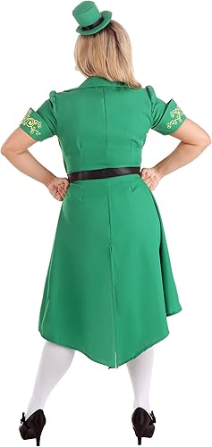 Miniatura 4 de Womens St Patricks Day Leprechaun Costume Adult St. Pattys Irish Outfit with Jacket, Pants, & Accessories