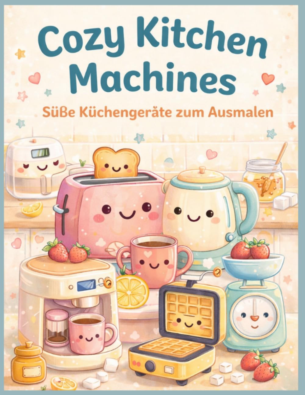 Cozy Kitchen Machines: Süße Küchengeräte zum Ausmalen