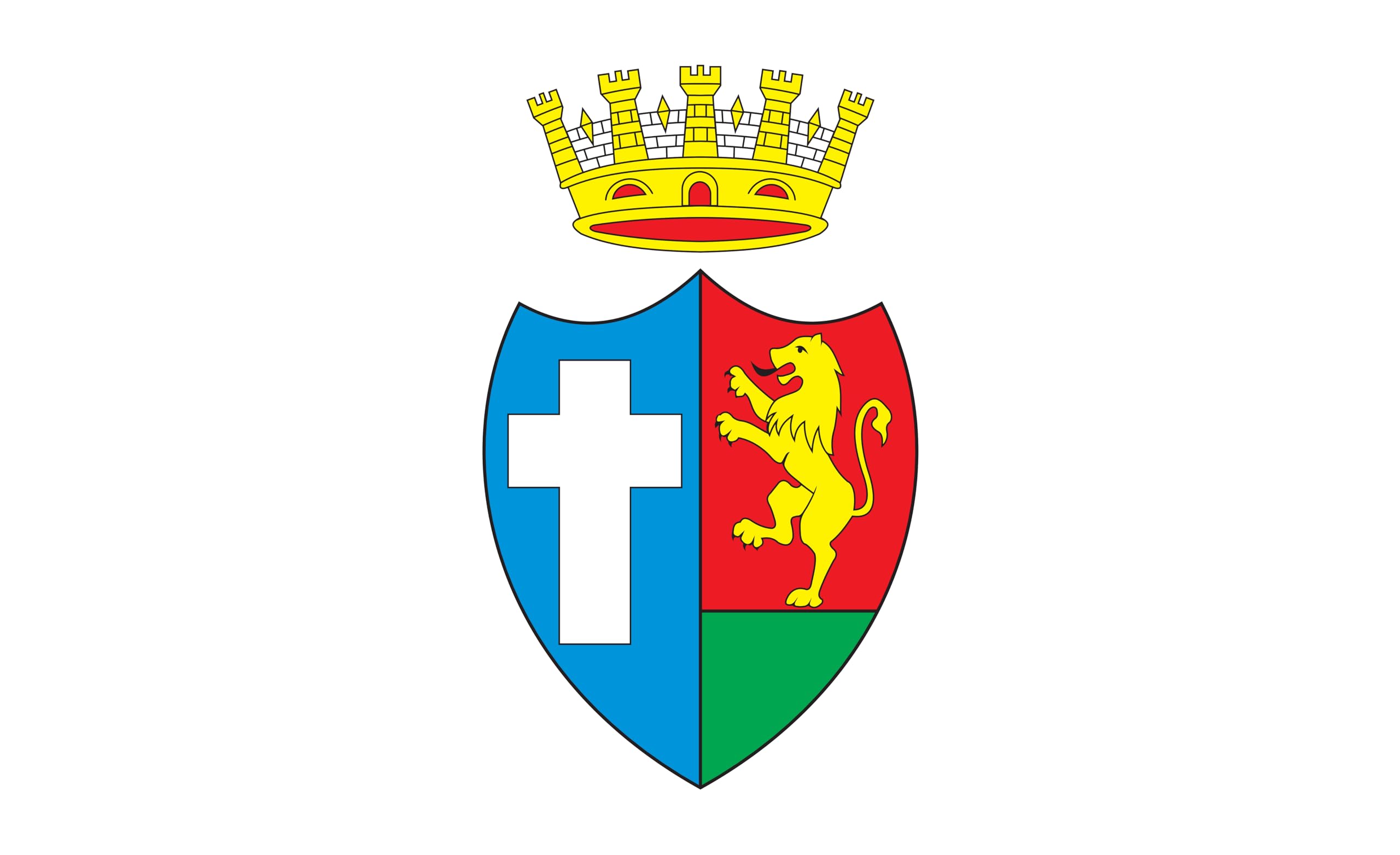 Drapeau de la ville d'Assise 150x90 pour décorer votre salon italien