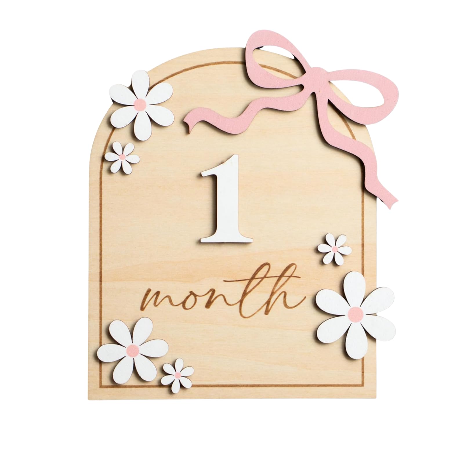Wooden Baby Milestone Cards for Newborn Photography, Monthly Baby Milestone Props, Cute Milestone Signs for Baby Growth Memory-picture-11