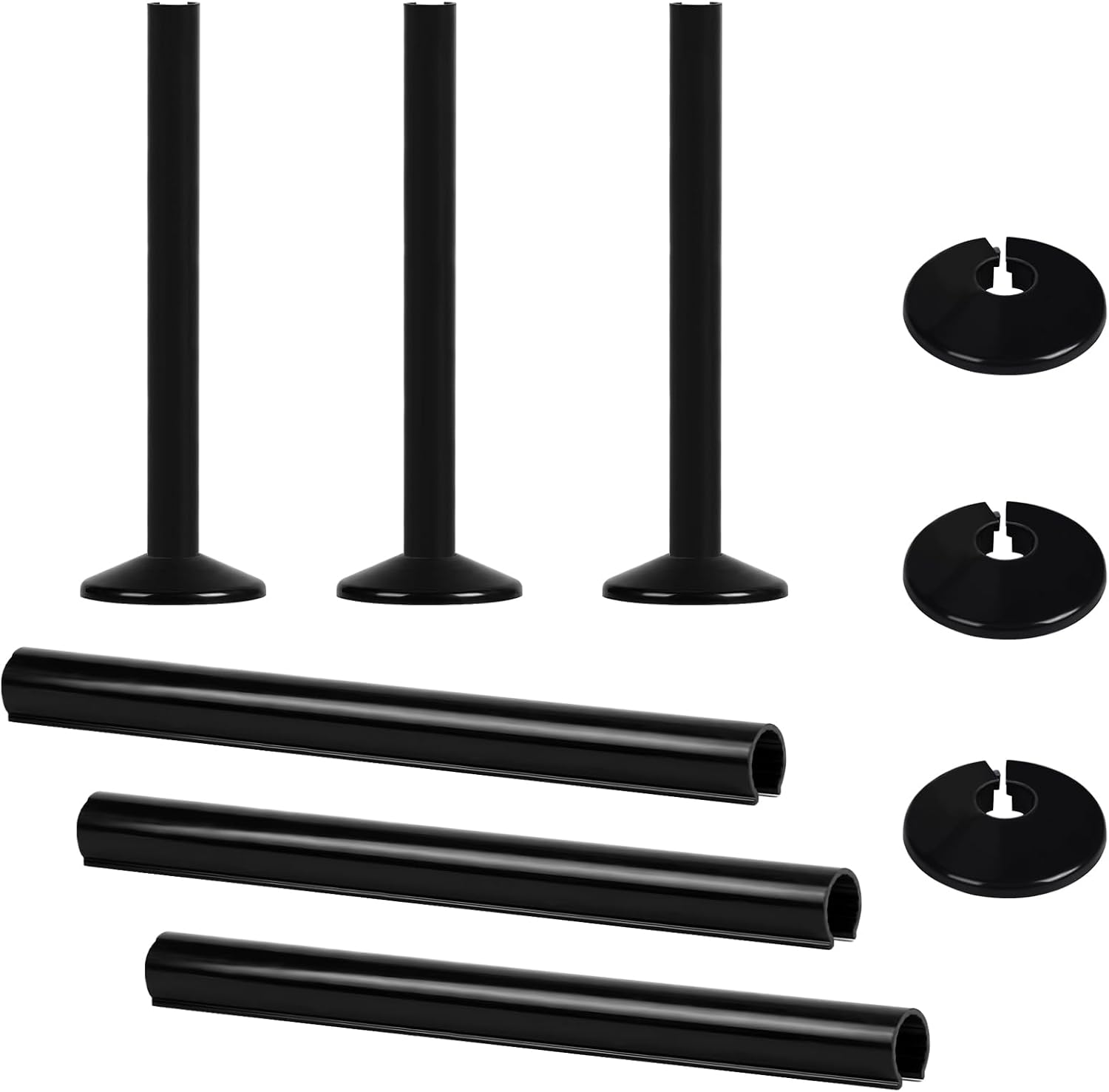 6PCS Radiator Pipe Covers and Pipe Collars Pipe Central Heating Clip On ...