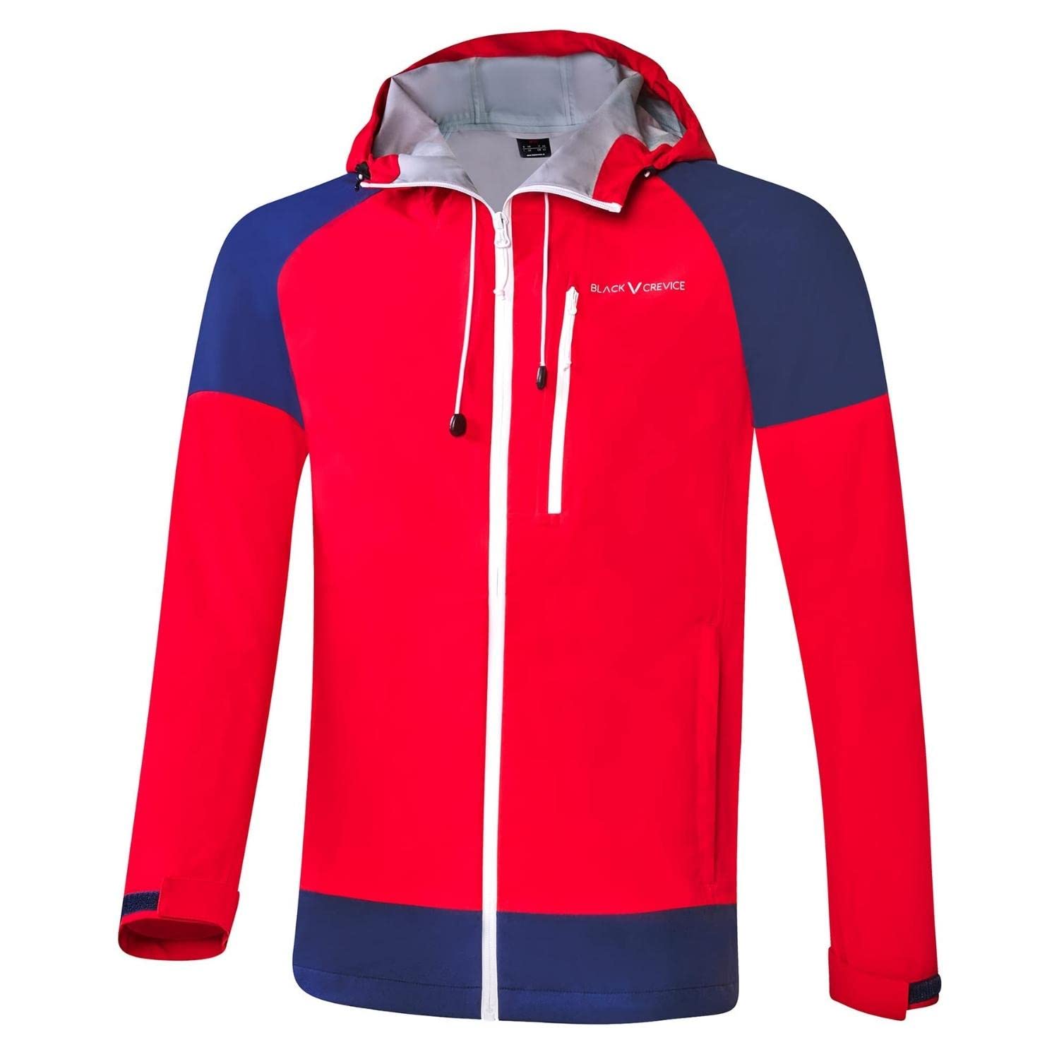 Black Crevice Herren Hardshell Jacke I Hochwertige Outdoor Jacke Herren I 3L Funktionsjacke aus 100% Polyester I Atmungsaktive Herrenjacke I Wind- & Wasserfeste Outdoor Regenjacke Herren