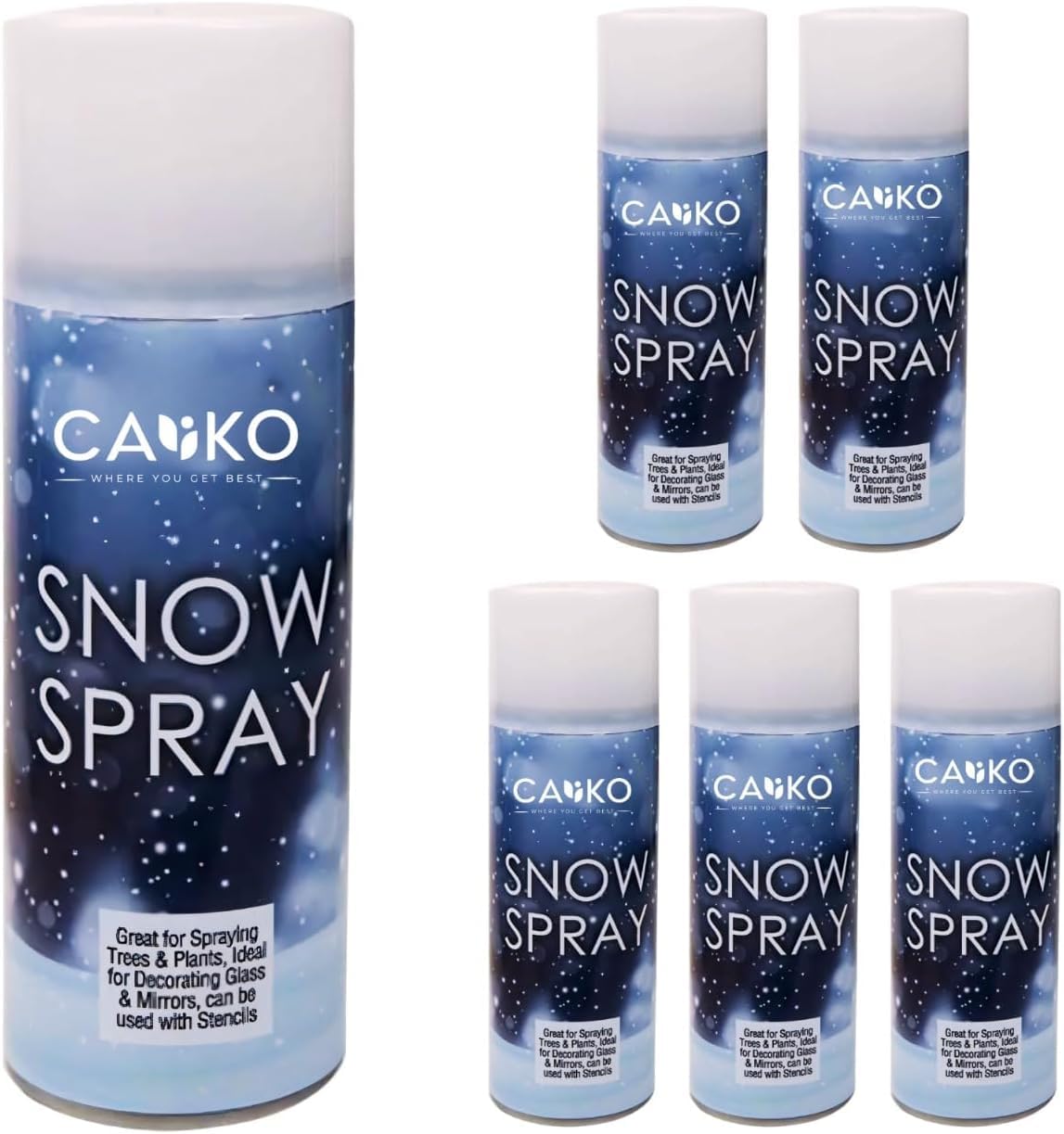 Skyte White 200Ml Fake Artificial Christmas Snow Spray For Xmas Tree Window Craft Decoration Item, Spray On Snow (1) (6)