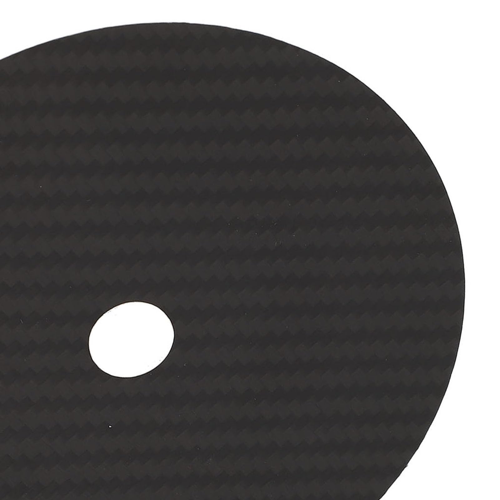 SIXRUN Carbon Fiber CD Tuning Pad 0.2mm CD DVD Stabilizer Mat con Assorbimento Vibrazioni per Miglior Chiarezza del Suono e Bassa Distorsione (BLACK)