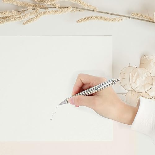 Miniatura 5 de HOCE 3 bolígrafos de metal con diamantes de imitación de 0.028in, tinta negra, bolígrafos de regalo para Navidad, dama de honor, boda, cumpleaños,