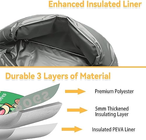 Miniatura 5 de Lonchera de rana para niños, pequeñas bolsas de almuerzo aisladas, bonita lonchera reutilizable para mujeres, bolsas de almuerzo congelables verdes