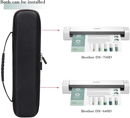 Miniatura 2 de Mchoi Funda portátil para Brother DS-640 / DS-940DW/DS-740D / DS-720D/Doxie Go SE Duplex Compact Mobile Document Scanner, solo funda