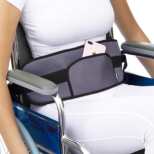 Miniatura 2 de Cinturón de seguridad para silla de ruedas para adultos arnés de seguridad duradero con cintura segura y correas de regazo - Evita caídas y
