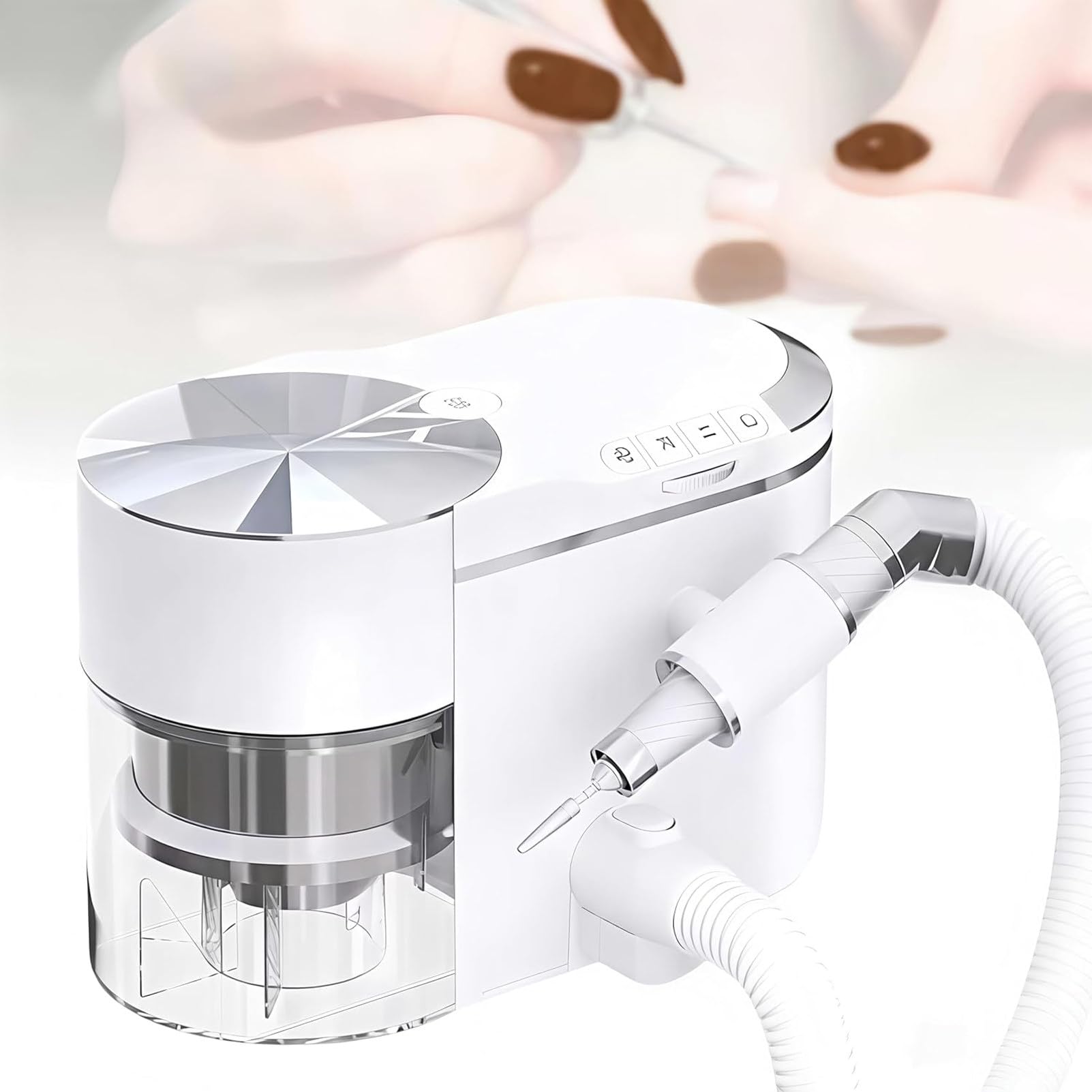 Perceuse à ongles aspirateur 30000 tr/min ponceuse silencieuse extensible