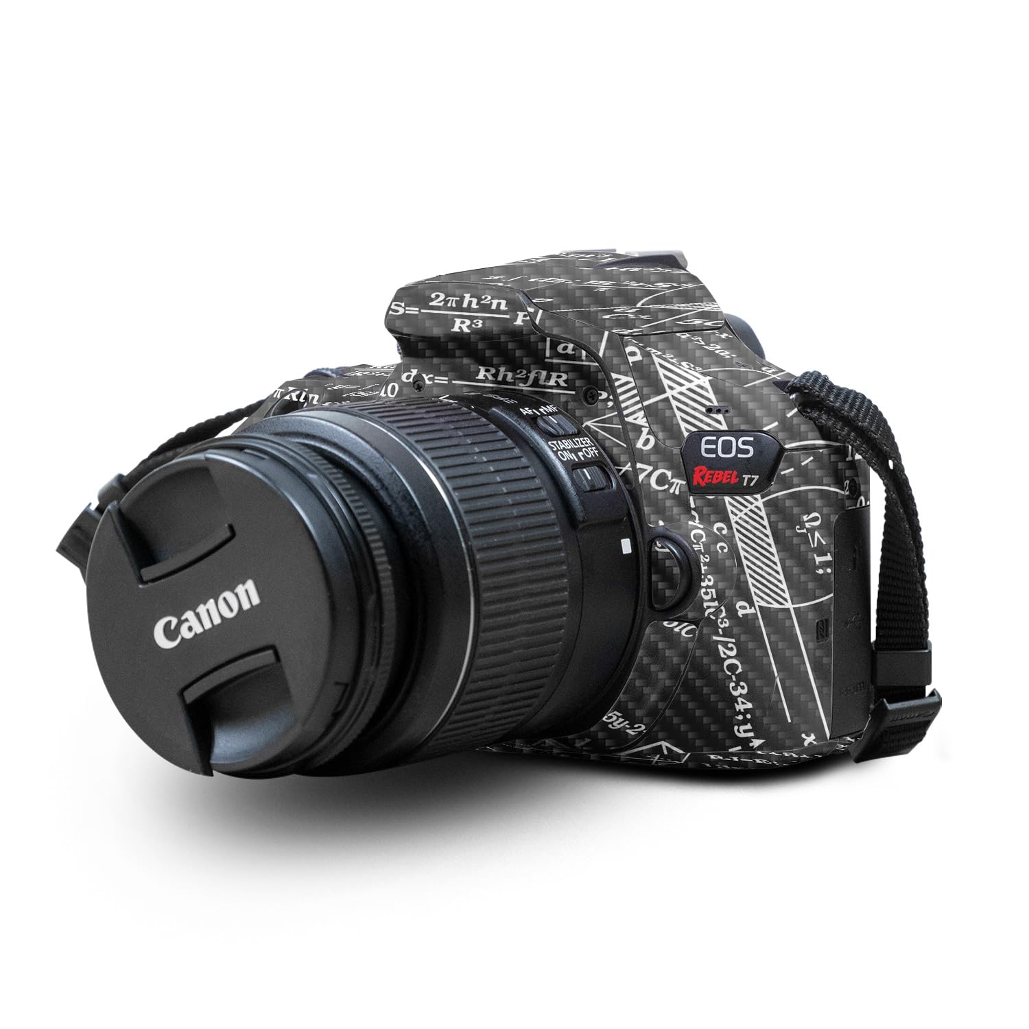 Carbon Fiber Skin Compatible with Canon EOS Rebel T7 Camera - Mathematical - Premium 3M Vinyl Protective Wrap Decal Cover - Easy to Apply | Crafted in The USA by MightySkins