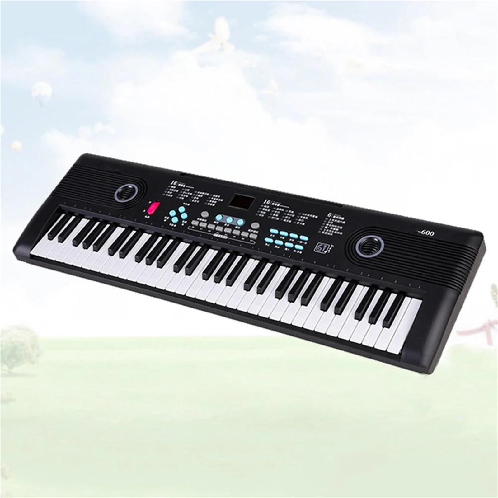 Elektroniczny Instrument Fortepianowy 61 Klawiszowy Cyfrowy Elektroniczny Fortepian Przenośny Z Mikrofonem Instrument Muzyczny