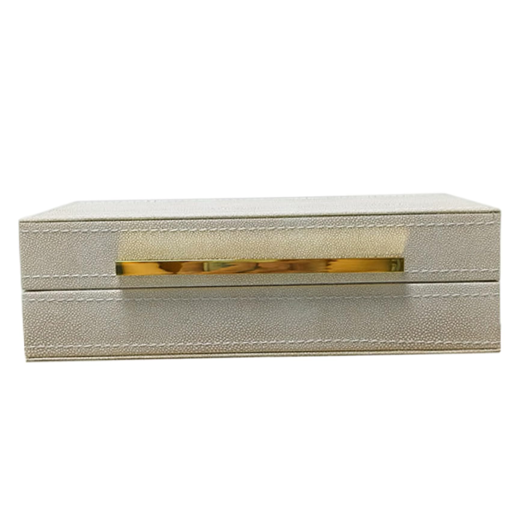 Boîte décorative avec couvercle en simili cuir pour ranger vos bijoux sur la coiffeuse