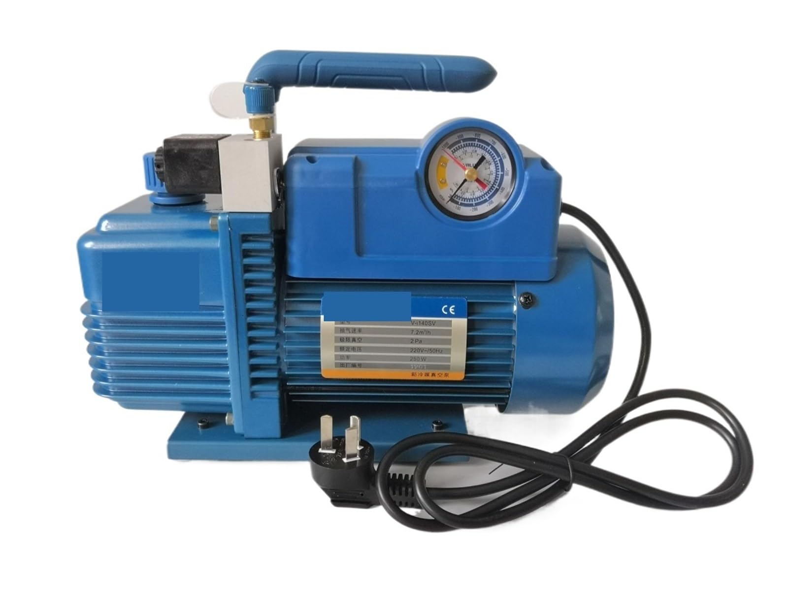 Bomba de Aire Acondicionado de Laboratorio V-i120SV de 3,6 m³/h, 220 V, 180 W, for refrigeración, R410, Bomba de vacío de 1 L, R410, R407C, R134a.