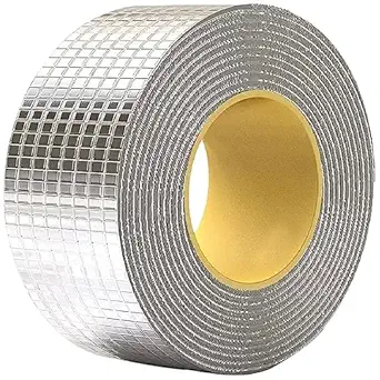 XML Leakage Repair Waterproof Tape For Pipe Leakage Roof Water Tape Leakage Solution Aluminium Foil Tape Waterproof Adhesive Tape Sealing Butyl Rubber Tape Surface Crack, Pipe Rupture ( Pack of 1 )5 CM X 5 M