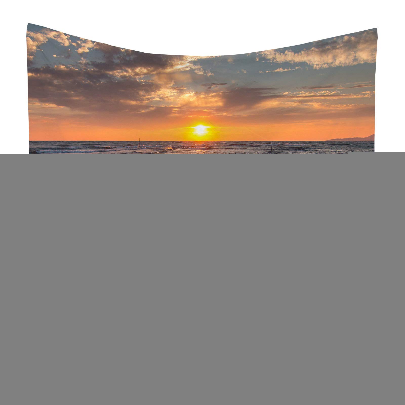 Tapiz de pared multicolor en poliéster resistente de 150x130 cm decorativo y lavable