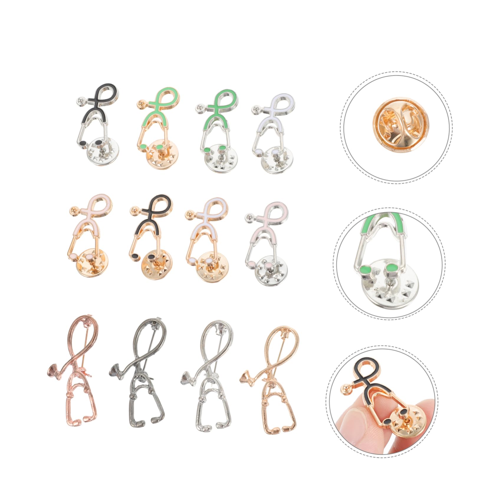 BESTYASH Spilla Arredamento D'epoca Spilla Da Bucato Pettorale Dello Spilla Di Cartone Animato Accessori Per Infermiere Perni Spille Corpetto Lega