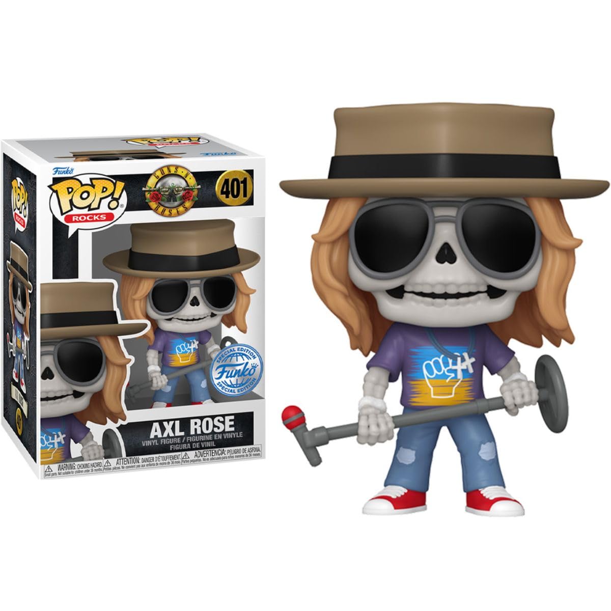 Amazon.com: Pop! Rocks Guns'N Roses 401 Axl Rose Exclusive : Toys