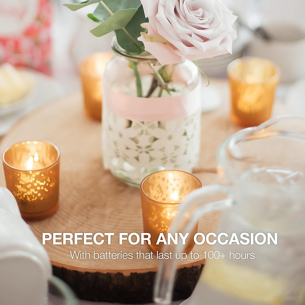 Oblivion Pack of 12 LED Tealight Candles – Battery Operated Flameless & Smokeless Decorative Diyas for Diwali, Pooja & Home Decoration, Warm Yellow Tea Lights for Festival & Party Décor 2
