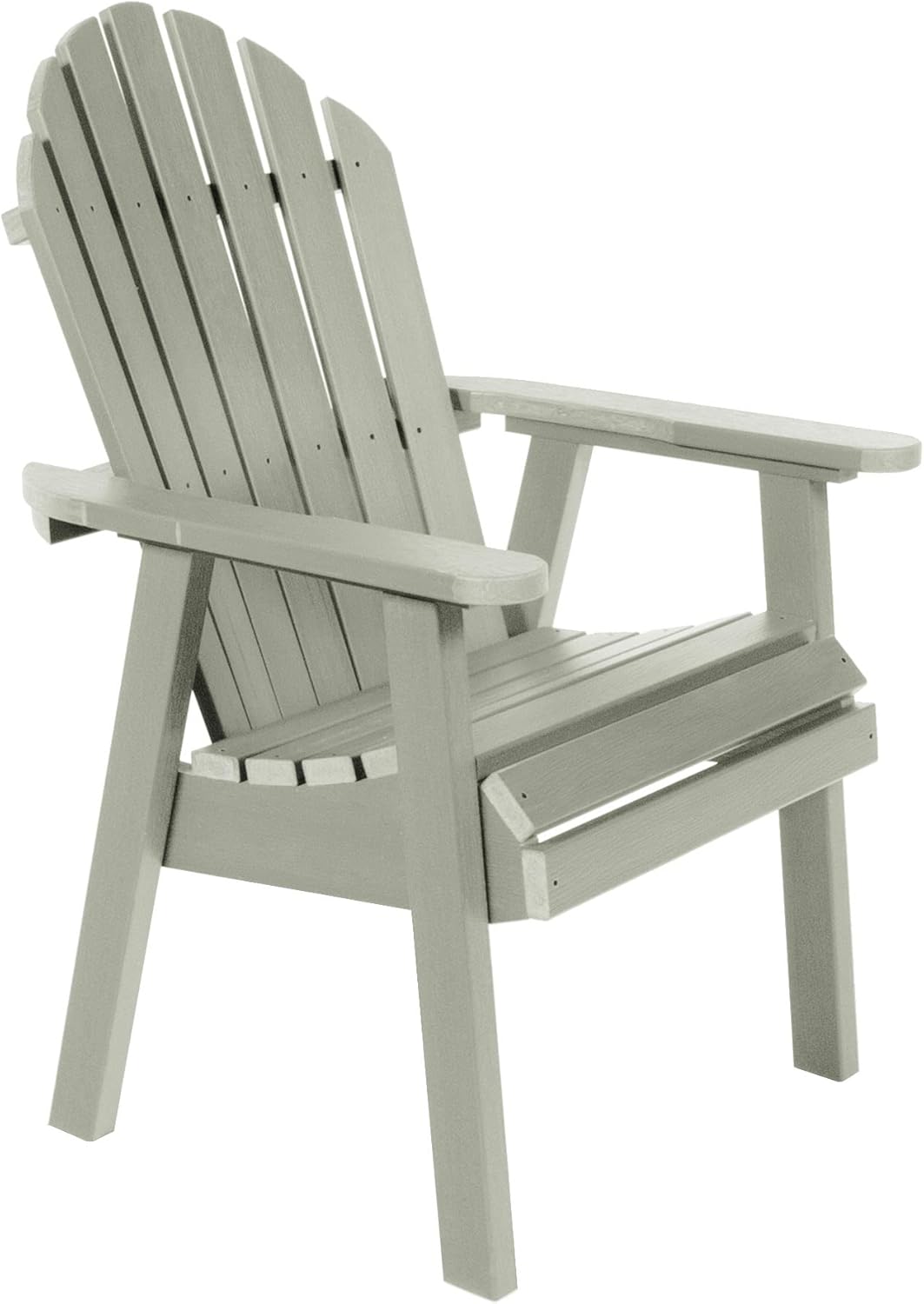 Sequoia Professional Commercial Grade Muskoka Adirondack Deck Dining Chair, Eucalyptus