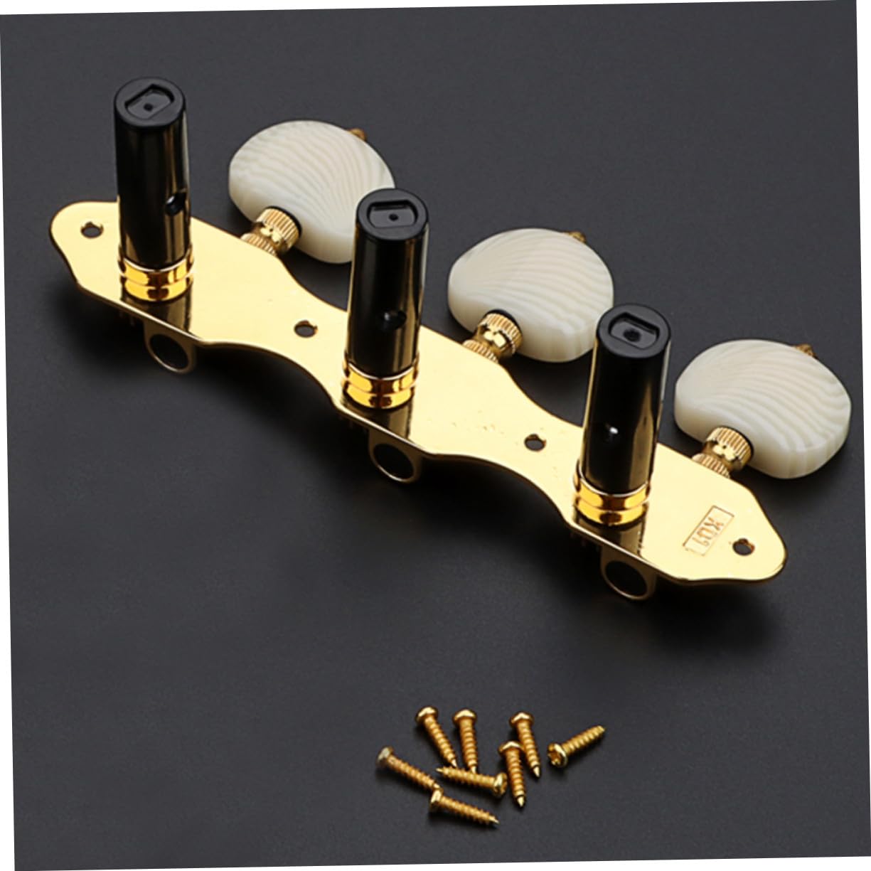 Goldene Gitarrenstimmwirbel Gc304 3 Stück-reihe aus Metall für Instrumente | Präzise Stimmung, Ergonomische Form, 1, Passend für Gitarre und Ukulele