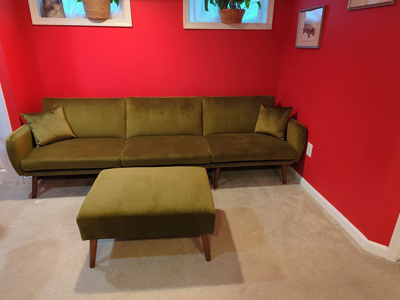 50/mo Finance JOMEED Convertible Sectional Sofa Couch, Modern