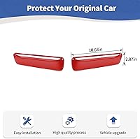 Vista 6 de RT-TCZ para Challenger Cubierta de Entradas de Aire del Capó Inserto de Recorte Rojo para Dodge Challenger 2015-2023 Accesorios Exteriores Rojos 2