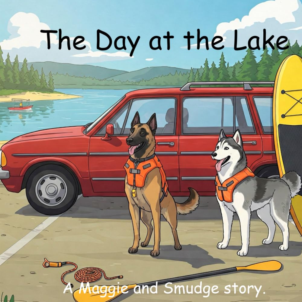 The Day at the Lake: Maggie and Smudge go paddle boarding (The Adventures of Maggie and Smudge)