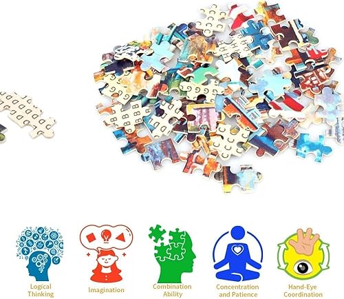 Miniatura 6 de Rompecabezas de 500 piezas para adultos, sala de arte de 20.5 x 15 pulgadas, 500 piezas grandes para niños y adultos, rompecabezas de Navidad, 500