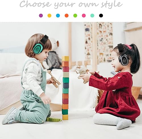 Miniatura 2 de GREEN DEVIL Audífonos para niños con cancelación de ruido de 27 dB para niños de 1 a 16 años, de perfil bajo, para autismo