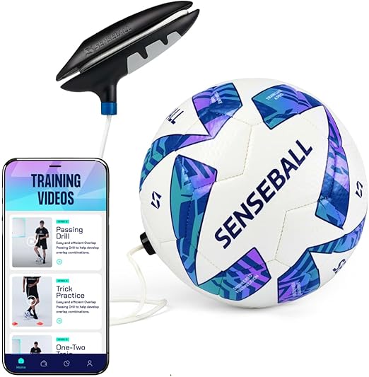 Soccer Ball & New Improved App | Daily Training Equipment for Young Players | Improve Skills & Control with Professional Soccer Coach Program & 50+ Exercise Videos