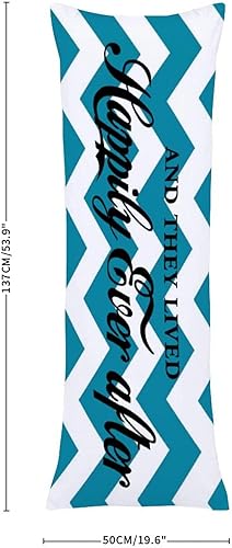 Miniatura 3 de and They Lived Happily Ever After Body - Protector de almohada corporal personalizado, lavable a máquina, funda decorativa de 20 x 54 pulgadas