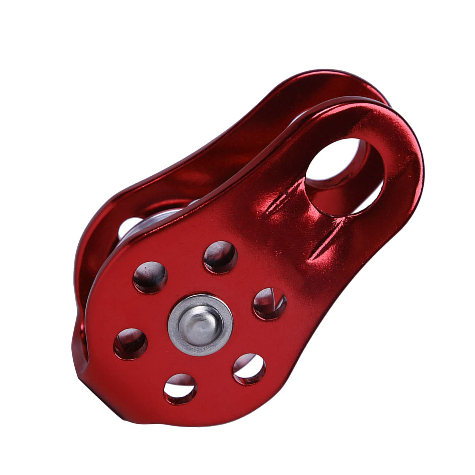 Leapiture Side Swing Pulley Portable Rescue Pulley Hiking Pulley Aluminum Single Pulley Emergency Pulley Suitable for Outdoor Sports (Uniform Size)