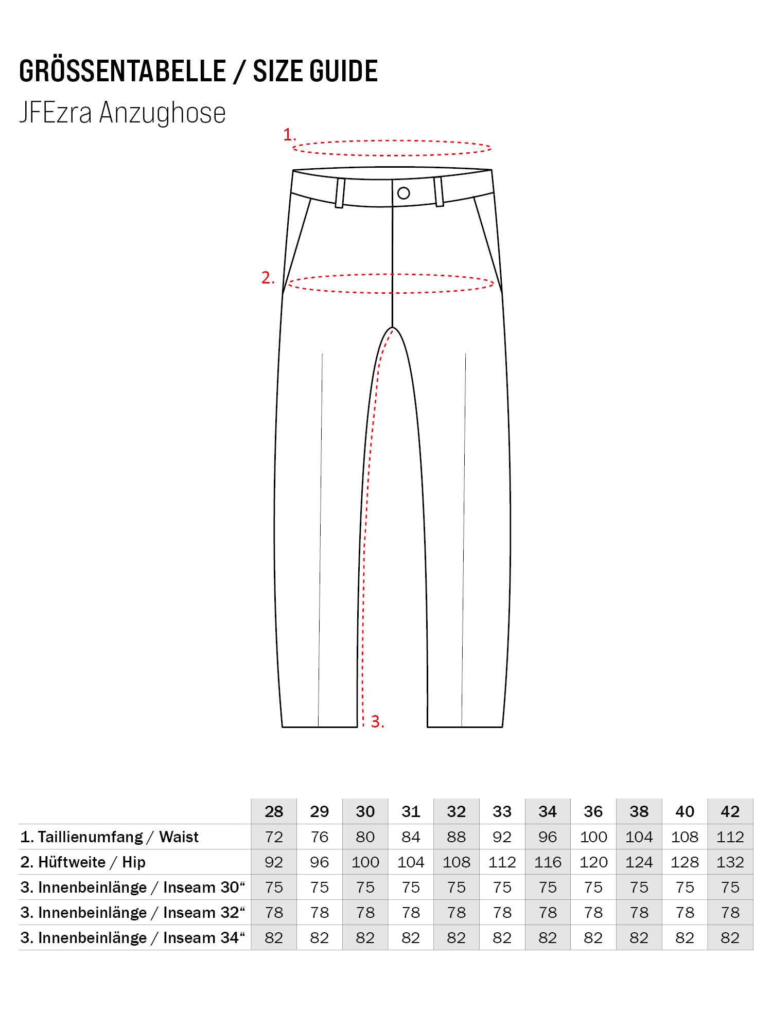 JEFF Hombres JFEzra Pantalón de Tela con 4 Bolsillos