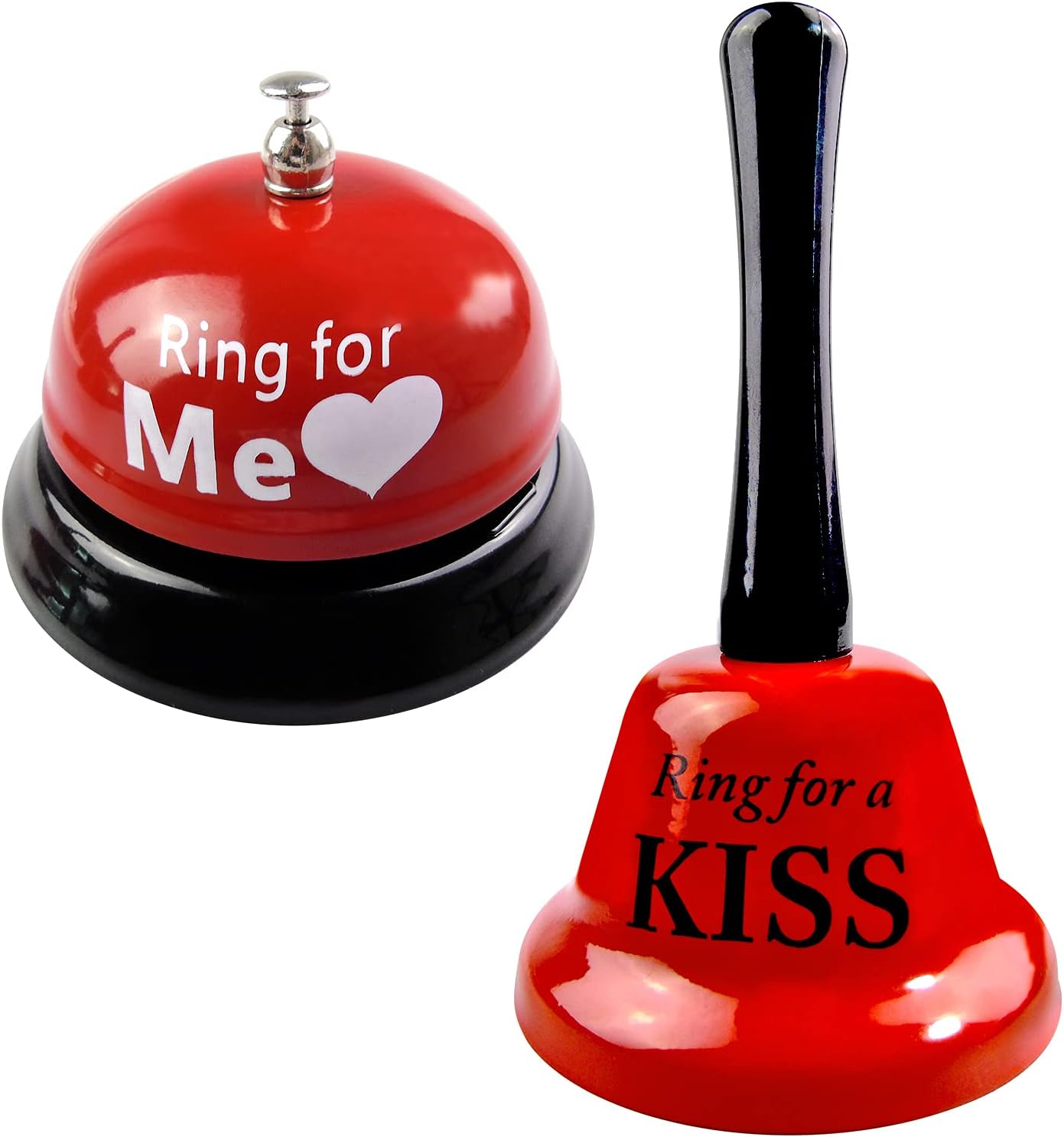 2 Pieces Call Bell Hand Service Bar Counter Top Ring Reception Wedding Events Party