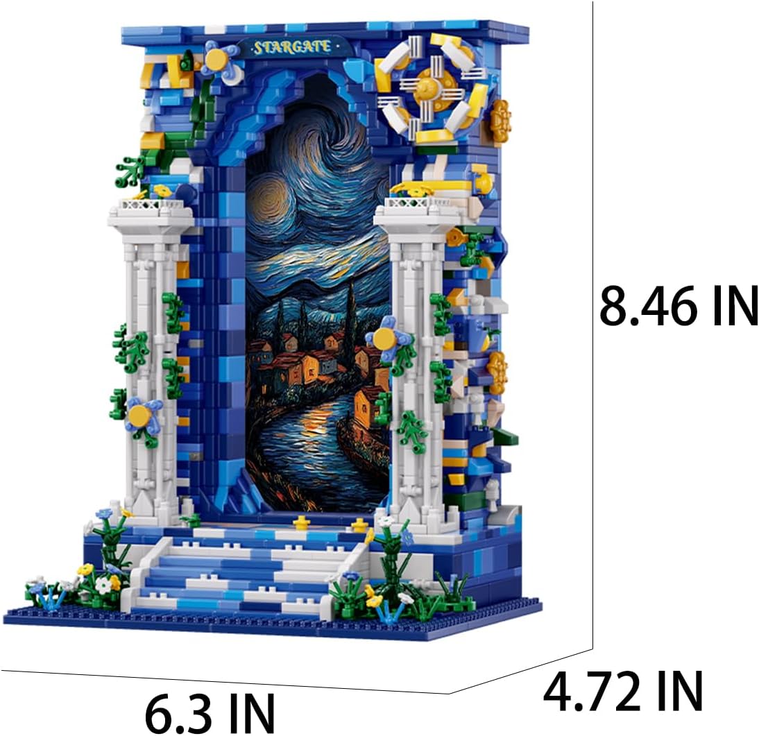 GOTIMON Micro Mini Starry Sky Gate Building Block Toys, Gifts for Children and Adults (1745 PCS)