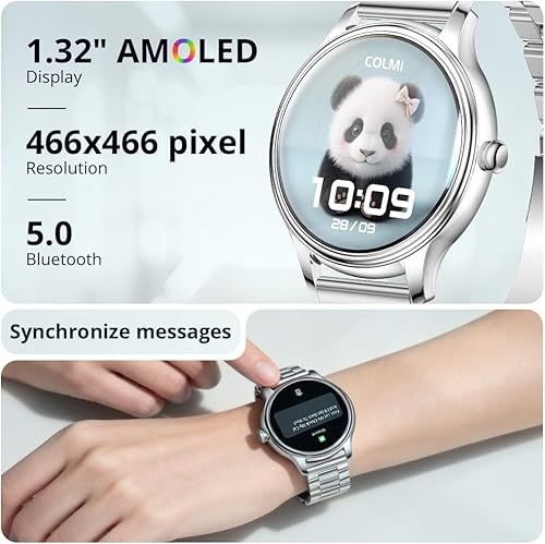Miniatura 2 de L28 - Reloj inteligente deportivo para mujer, pantalla AMOLED de 1.32 pulgadas, reloj inteligente ultrafino, hacerrecibirfinalizar llamadas,