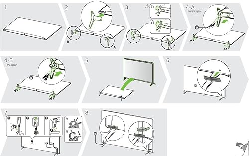 Miniatura 2 de Generic Parte OEM soportes de base de patas compatibles con los modelos LG Smart TV 50UN7300PUF y 50UN6950ZUA (tornillos incluidos).
