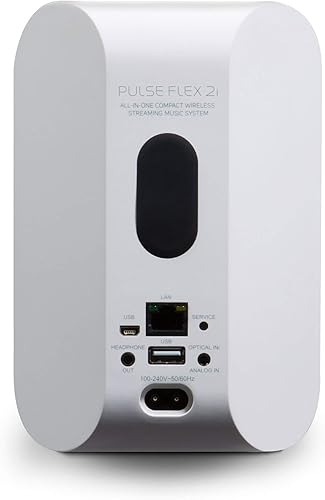 Miniatura 5 de Bluesound Pulse Flex 2i Altavoz inteligente inalámbrico portátil para varias habitaciones con Bluetooth, color blanco, compatible con Alexa y Siri