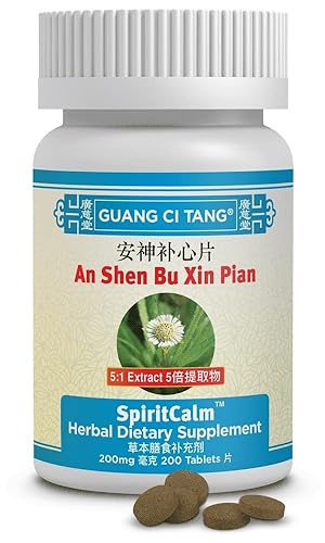 Guang Ci Tang an Shen Bu Xin Pian Spirit Calm Tabletas de suplemento a base de hierbas