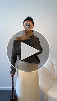衣更真緒 shuffle casual 79個 Saodimallsu Womens Off The Shoulder Sweaters Long Sleeve