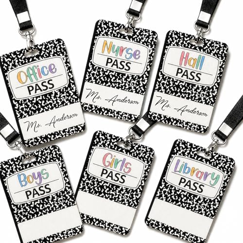 Juego de cordones para pase de baño infantil de madera con cuadernos de composición para maestros