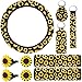 Sunflower Steering Wheel Cover Sunflower Car Accessories, Sunflowers Keyring, Car Vent Decorations and Sunflower Seat Belt Accessories for Car