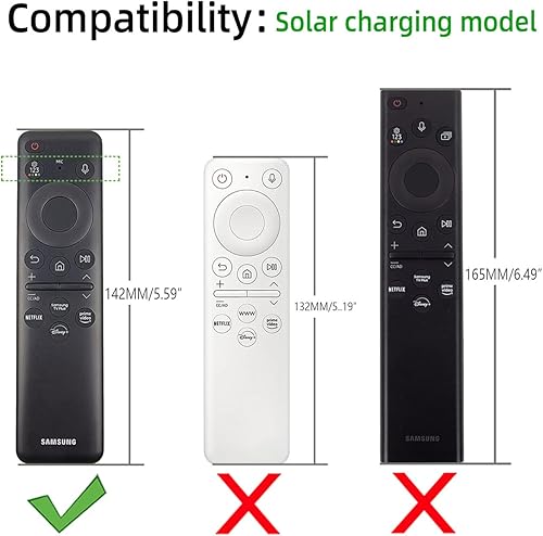 Funda de silicona para Samsung BN59-01432A BN59-01432J Solar Remote 2023 Samsung Solar Cell Remote TM2360E Funda de silicona para control remoto