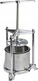 PAVI Pressoir pour Aliments en Aluminium moulé sous Pression avec récupérateur en Acier Inoxydable, Grise
