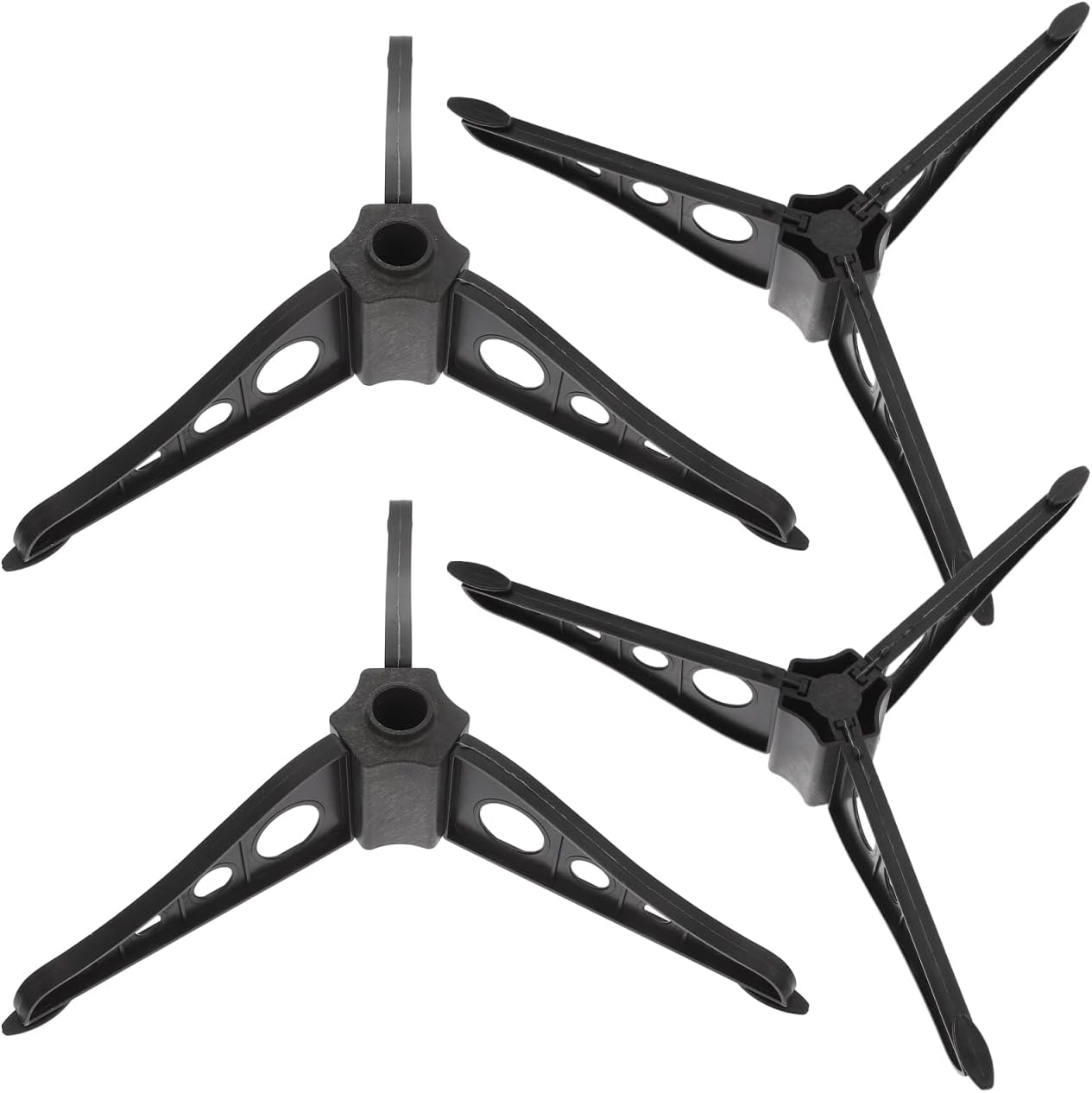 PRETYZOOM 4pcs Christmas Tree Stand Base Tree Holder ABS Supports Easy Installation Christmas Party Supply