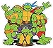 Teenage Mutant Ninja Turtles Cartoon Vinyl Sticker Decal 5"x5" Car Bumper