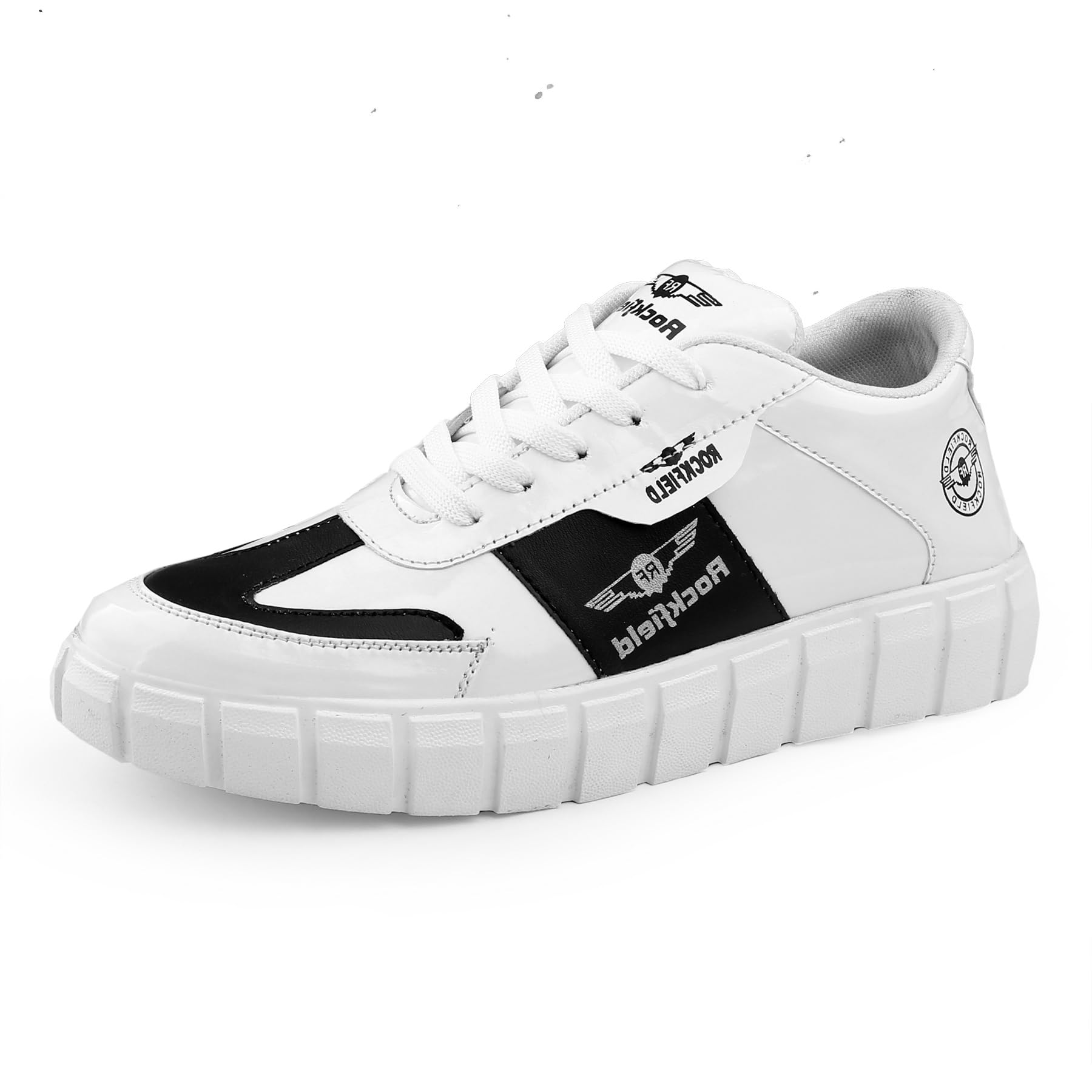 ROCKFIELD Mens Casual Sneaker - Elevated Look, Perfect for Casual Outfits 6450 (White, 6) (B0CLNJJMJD) Amazon Price History, Amazon Price Tracker